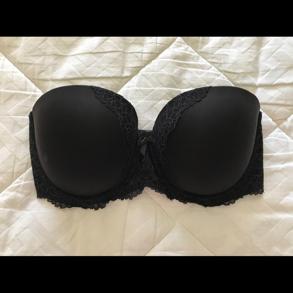 Victoria’s Secret black strapless bra - size 32DDD